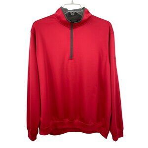 Eisenhower GC USAFA Zero Restrictions Red Pullover 1/4 Zip Mens XL *FLAW